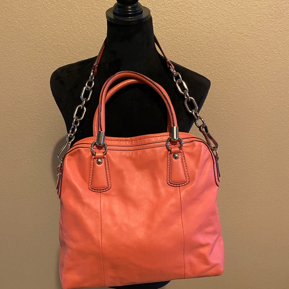 Coach Large Satchel With Matching Wallet - image 4